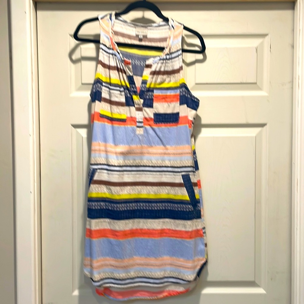 Anthropologie Cotton summer dress for pool or daytime fun! Comfy, casual, unique